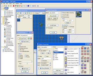 Screenshot of the Game Maker Interface